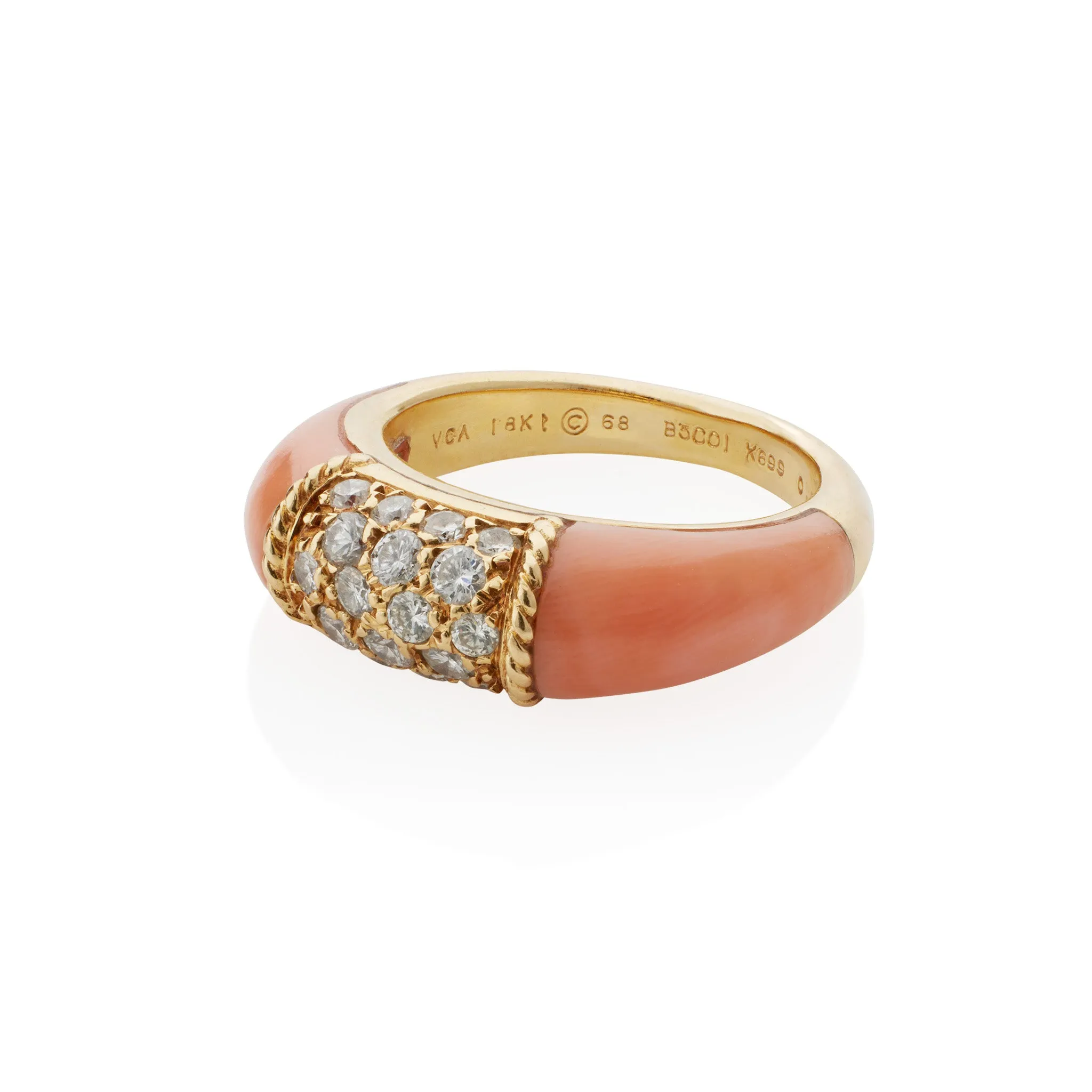 Van Cleef & Arpels Paris Angelskin Coral "Philippine" Ring